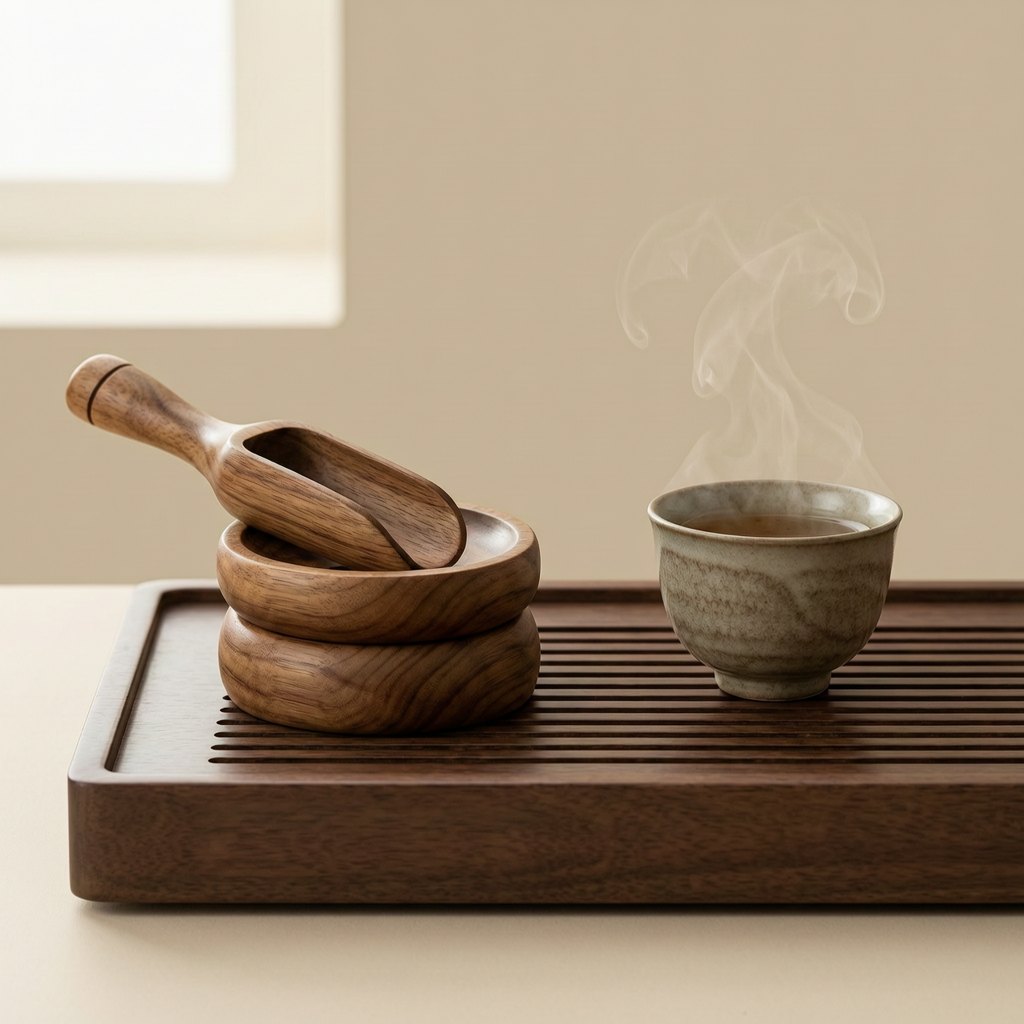 Trà cụ gỗ tần bì